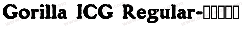 Gorilla ICG Regular字体转换